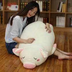 Pig doll plush toy sleep pig pillow long pillow doll rag doll ຈີນ Valentine's Day ຂອງຂວັນສໍາລັບແຟນ