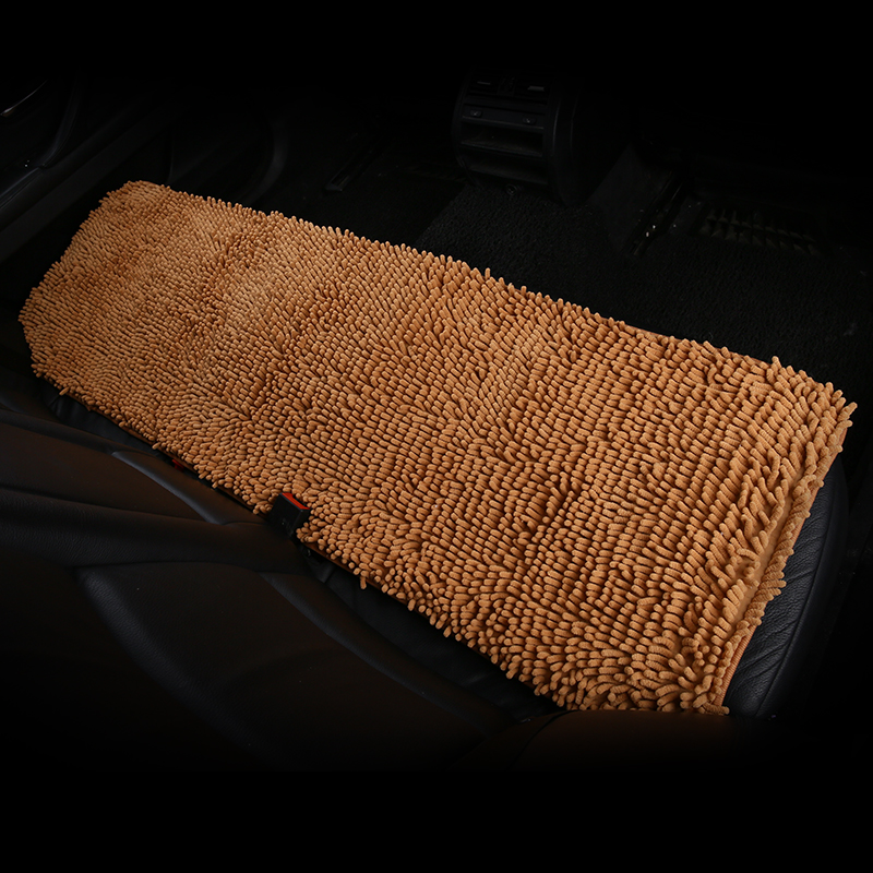 Caterpillar car seat cushion single piece winter no backrest single butt pad winter warm rear coral fleece seat cushion