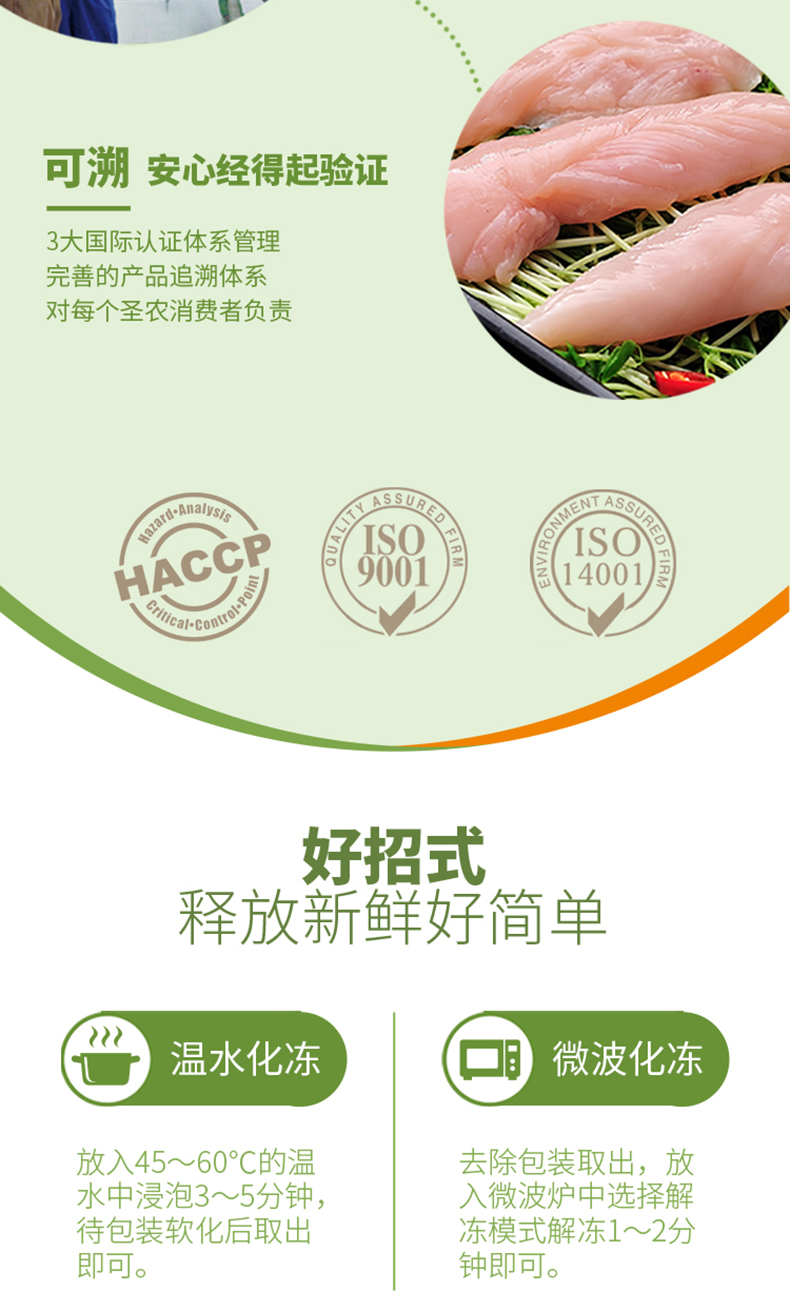圣农 新鲜冷鸡全腿 超大鸡腿 6斤整箱 图7
