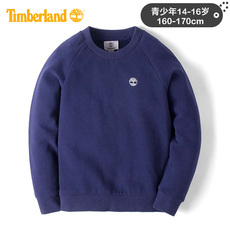 Толстовка детская timberland添柏岚新款青少年纯色圆领儿童卫衣|a1c7t