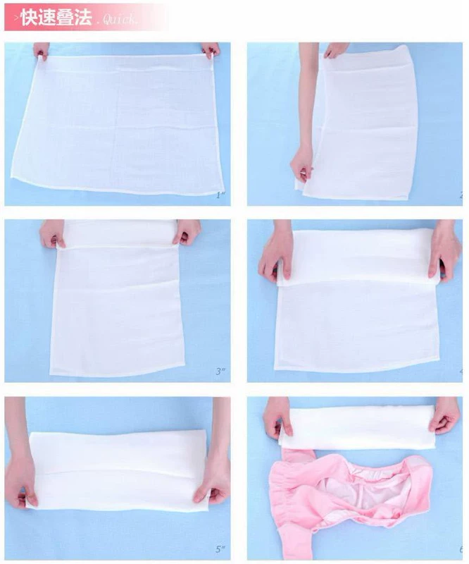 Thở sơ sinh bằng vải cotton khử trùng gạc tã vải có thể được giặt tã 5210