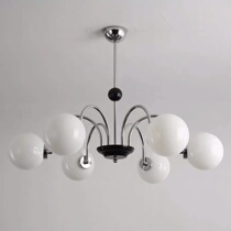 Living room bedroom dining room Restaurant Bauhaus designer sample board room Book room Modern Silence Wind Minimalist Art Glass Chandelier