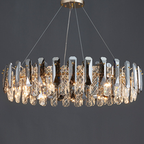 Designer Living-room Chandelier Rear Modern Light Lavish Crystal Lamp Brief Harbor Style Atmospheric Bedroom Bookhouse Round Dining Room Lamp