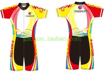 GACHON dazzling short-sleeved speedskate skating sportswear