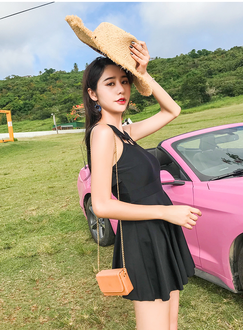 Xiêm kích thước lớn áo tắm gợi cảm nữ bảo thủ giảm béo bụng Slim Hàn Quốc mùa xuân nóng kỳ nghỉ ngực nhỏ tập hợp - Bộ đồ bơi One Piece áo bơi liền thân đẹp