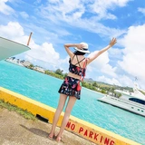 Купальник, раздельный комплект, бюстгальтер пуш-ап для школьников, в стиле Шанель