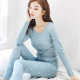 Womens quần áo mùa thu mùa thu quần cotton phù hợp với đáy bông áo len cơ thể cô gái sinh viên kích thước lớn mô hình mỏng lót ấm áp mùa đông.