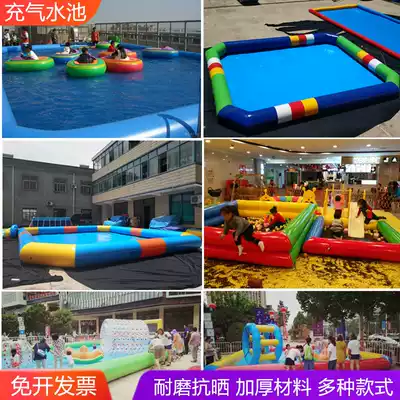 Inflatable pool swimming pool mobile water toys children outdoor round thick sand pool fishing pool playing water park
