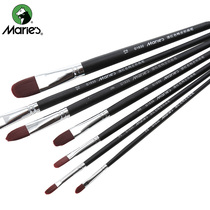 Marley G1630 black long pole wine red duck tongue-shaped brush oil paintbrush propylene paint paintbrush water chalk