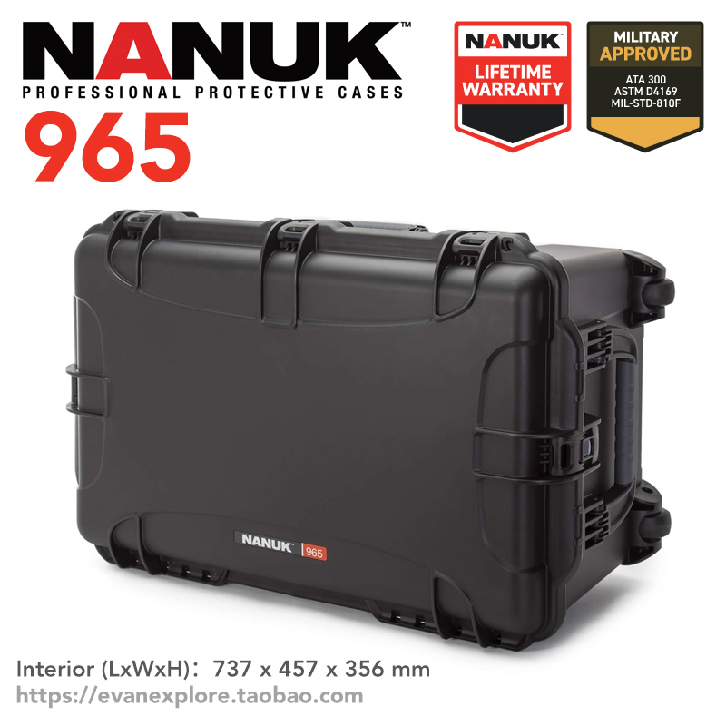 Nanuk965 Canadian Polar Bear Photography Equipment Waterproof and Moisture-Proof Trolley Protective Case Audio and Video Protective Case Nanuk965 Canadian Polar Bear Photography Equipment Waterproof and Moisture-Proof Trolley Protective Case Audio and Video Protective Case
