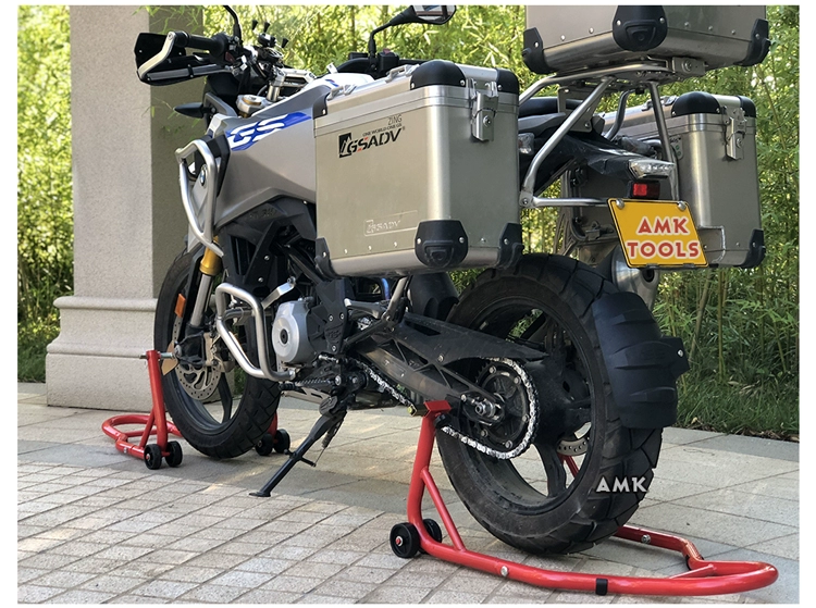 Sửa chữa khung khởi động và dừng xe máy trước và sau bánh xe khung bảo trì khung đỗ xe giá đỡ công cụ bảo trì phổ quát đồ nghề sửa xe máy