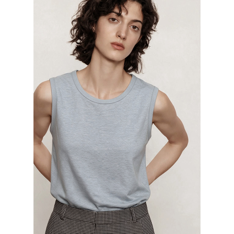Hemp Vest for Women, Summer Thin Sleeveless Top, Loose Casual Versatile Base Shirt Hemp Vest for Women, Summer Thin Sleeveless Top, Loose Casual Versatile Base Shirt