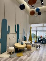 Anti-collision soft wall surround childrens room wall decoration sales department wall stickers background wall kindergarten early education center