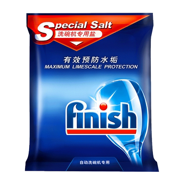 Prevent scale dishwasher finish/rinse salt