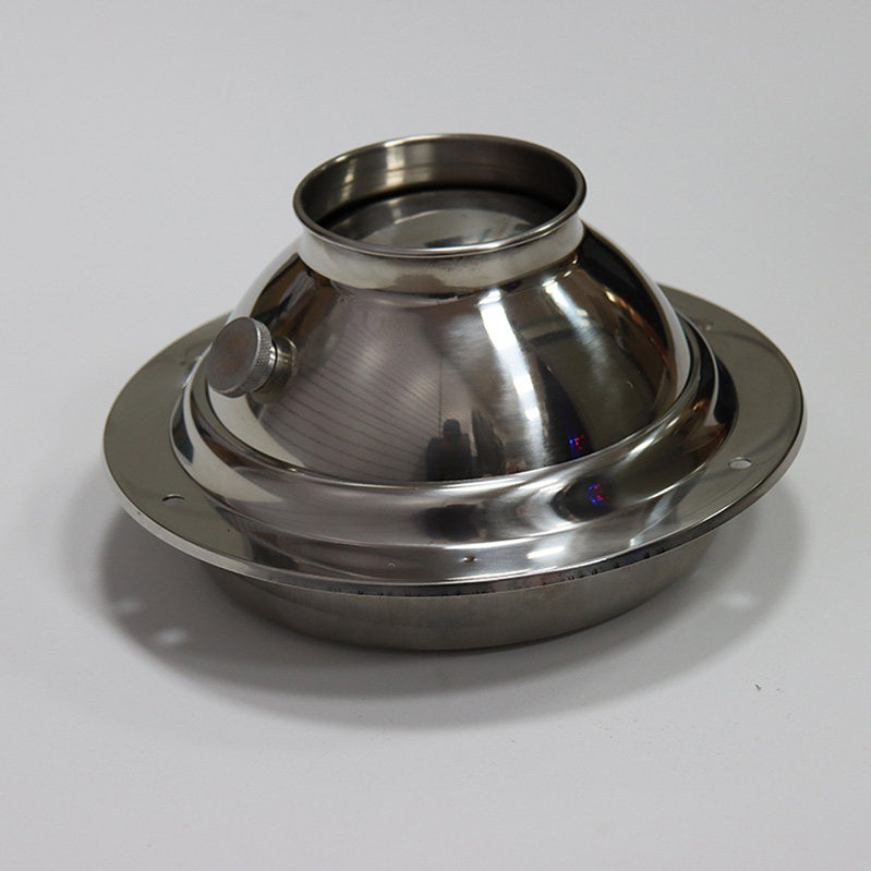 Stainless steel air outlet fresh air device commercial kitchen fume hood fresh air spherical spout engineering special bull's eye for ventilation