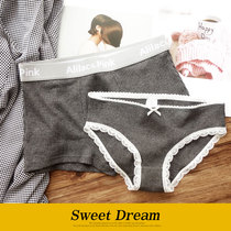 Couple panties pure cotton suit Couple cute creative personality Adult sexy lace men and women underwear couple