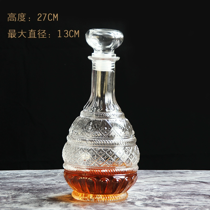 Pha lê châu Âu rượu vang đỏ decanter rượu lưu trữ nhà chai bình rượu vang rượu vang hầm rượu