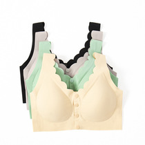 Breast-feeding bra pregnant womens underwear during pregnancy large size feeding before opening thin dispensing for middle-aged and elderly mothers without steel rim bra