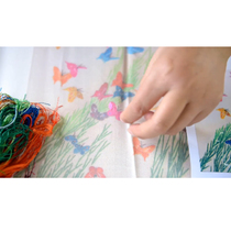 Handmade diy adult material bag fabric creative decoration ancient style embroidery Su embroidery diy embroidery fabric