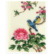 Su embroidery diy beginner Chinese style Suzhou embroidery pattern pieces beginner Suzhou hand embroidered Mandarin duck flowers and birds series
