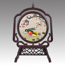 Room Decorations Creativity Furnishing Brief modern bedroom Living room Chinese Pendulum Pieces New Chinese Bifacial Su embroidered finished product