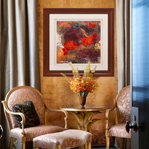 Embroidery decorative painting restaurant Silk Suzhou handmade Su embroidery finished hanging painting pure handmade living room entrance European Lotus