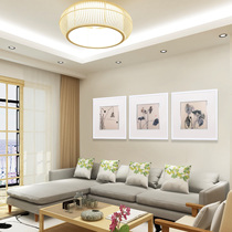 Embroidery hanging painting Living room artwork Decorative Su Embroidered Finished Product Hanging Drawing Living Room Brief modern triptych Decorative Painting Flowers