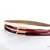 Ремень, модные штаны, кожаная подходит с юбкой, из натуральной кожи, простой и элегантный дизайн, в корейском стиле