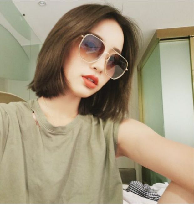 Kính râm mới 2018 nữ thủy triều Hàn Quốc retro Harajuku gió mạng đỏ cá tính UV bảo vệ chuỗi kính râm mặt tròn mắt kính shady