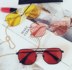 Kính râm mới 2018 nữ thủy triều Hàn Quốc retro Harajuku gió mạng đỏ cá tính UV bảo vệ chuỗi kính râm mặt tròn mắt kính shady Kính râm