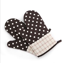 New Baking High Temperature Microwave Oven Gloves Heat Insulation Anti-scalding Anti-scalding Cotton 1 Pack