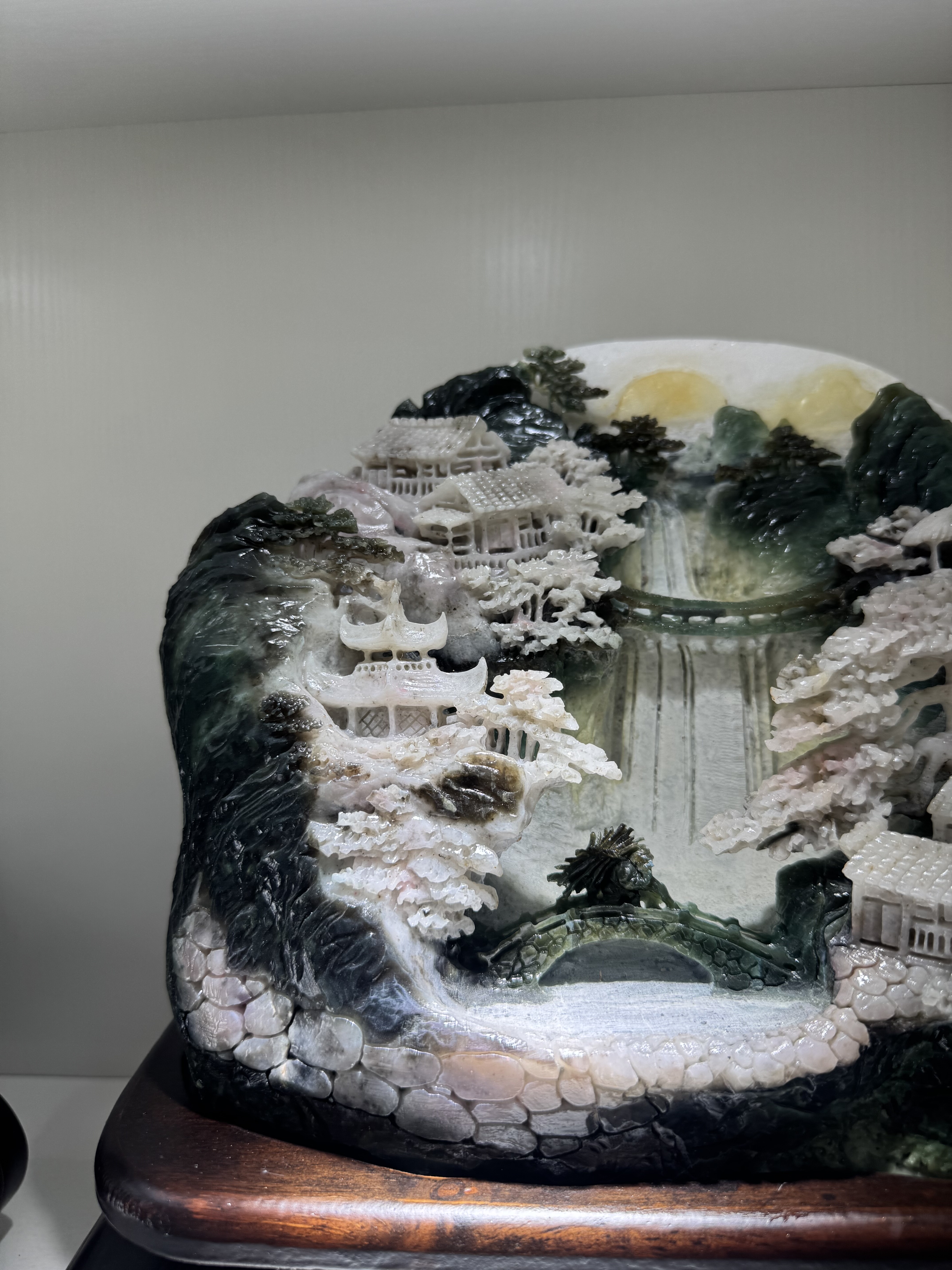 岫玉雕刻艺术品，让生活更有品位🎨🏡-珠宝奇石-淘宝好物网