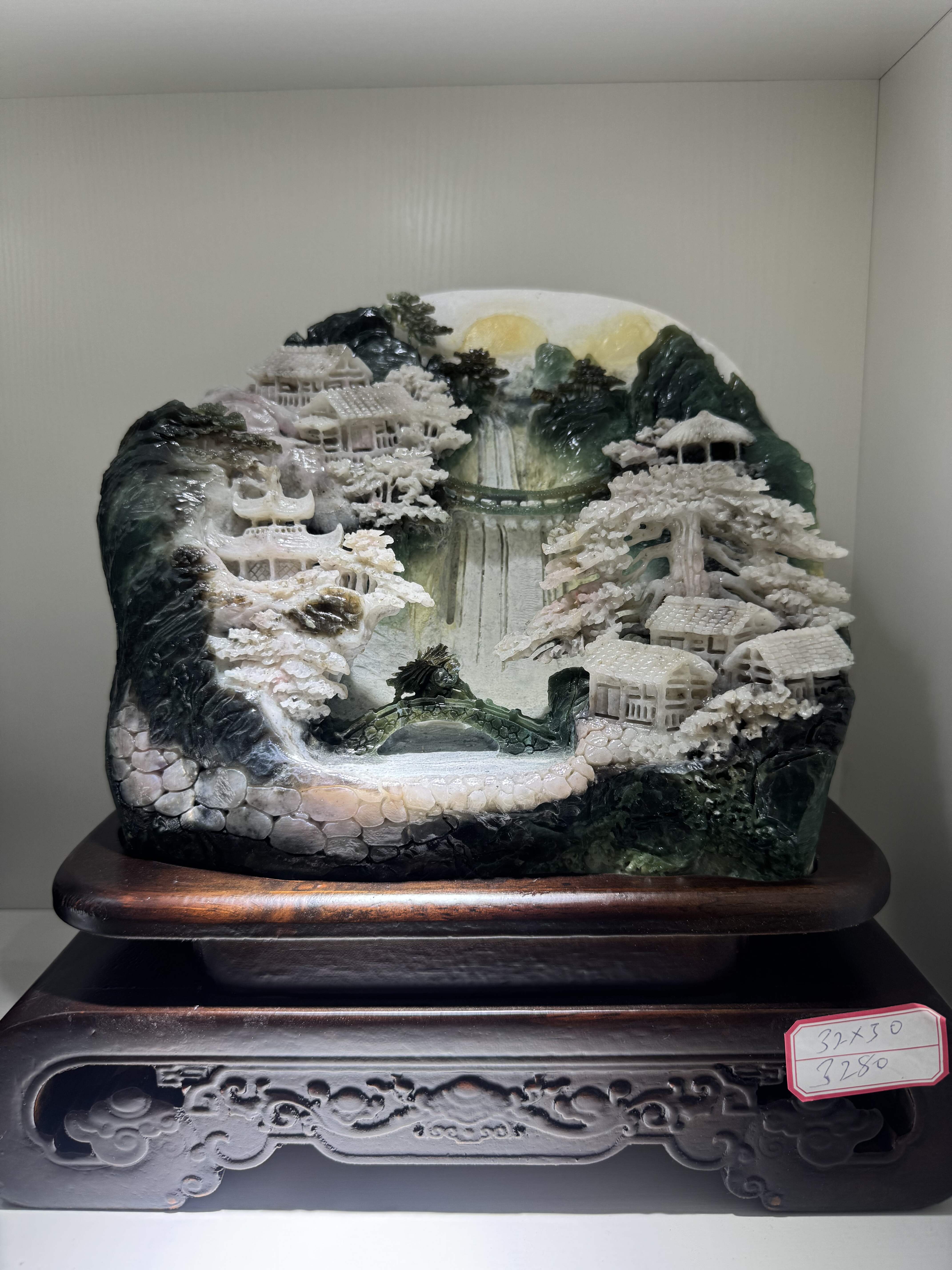 岫玉雕刻艺术品，让生活更有品位🎨🏡-珠宝奇石-淘宝好物网