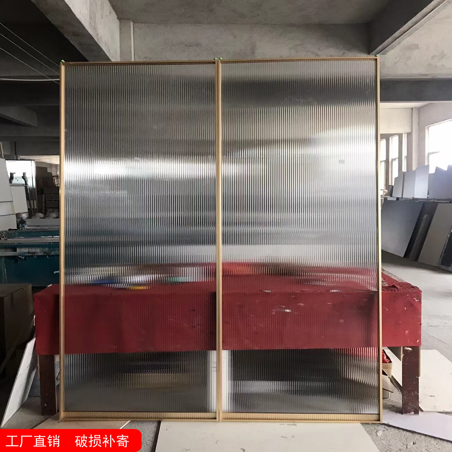 Customized extremely narrow tempered long rainbow glass sliding door coat cap interval broken sliding door sliding door wine cabinet flat open clothing overall cabinet door