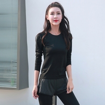 Official website flagship store autumn and winter new yoga clothes T-shirt ladies long sleeve top gym sports running clothes quick-drying