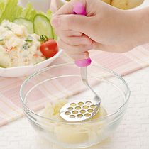 Mashed potato press Japan imported Shimomura industrial stainless steel sweet potato fruit rolling baby auxiliary food masher