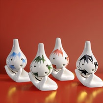 Ocarina 6-hole ceramic beginner elementary school student alto C key six-hole AC key children adult professional xun simple instrument