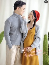 932 Couples Christmas autumn and winter sweaty surrogacy Photography Photography Written True Clothing Rental Couples Pregnant Women Photos
