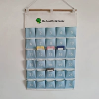 Синяя сумка для карточек AA с 30 карманами.