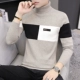 Áo len nam cao cấp áo len 2019 xu hướng thanh niên giản dị cá tính đẹp trai áo len đáy quần áo nam - Kéo qua