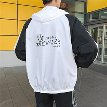 Summer thin sunscreen clothes mens summer jacket couple Korean version of the trend youth ultra-thin breathable sunscreen clothes handsome