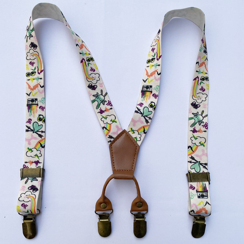 Infant and young children baby strap clip men and women four clip suspenders belt kids pants clip anti-drop artifact pants strap clip