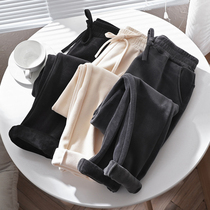 Chenille plus velvet grandma pants casual pants thick cashmere radish pants autumn and winter corduroy slim womens pants
