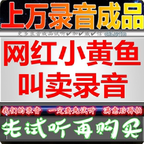 Net Red Little Yellow Fish Advertising Sound Recording Roast String Honey Pastry Promotion Ground Stall Called Selling Milk Tea Juice Color Ring