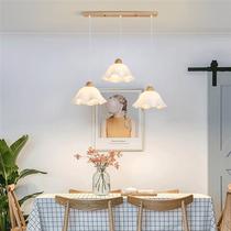 Xishangjiaxi restaurant chandelier modern simple internet celebrity ins style log dining table 72022 light new Japanese bar