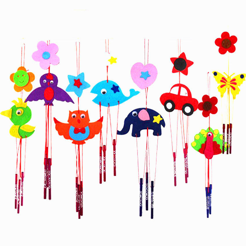 Children DIY Wind Suzuki Material bag Kindergarten unwoven fabric handmade hanging decoration cute cartoon Wind Sul small gift