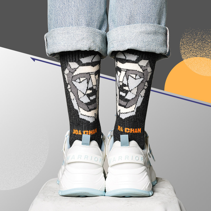JOACHAN designer original trendy socks today should draw sketches sketch men and women thickened stockings cotton socks