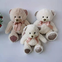 Foreign trade tail single super soft bow bear shiny teddy bear plush toy doll gift