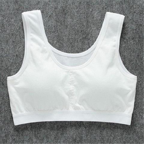 3 mảnh cô gái phát triển áo ngực học sinh trung học corset nhỏ vest theo phong cách cô gái đồ lót mỏng.