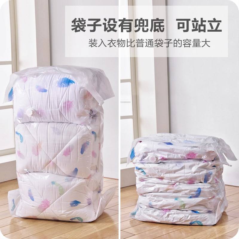 vacuum bags clothes storage plastic bag pump traveling big